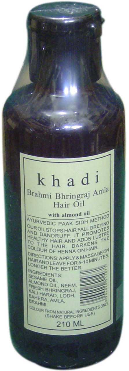 Amla & Bhringraj Herbal Hair Oil | Khadi Natural Cosmetics | Hair Care |  Beauty & Personal Care