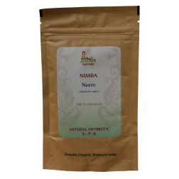 Neem Powder 100g (Certified Organic) Azadirachta indica Bark Powder | Ayurvedic Herbal Supplement for Immune Support, Detoxification & Skin Health