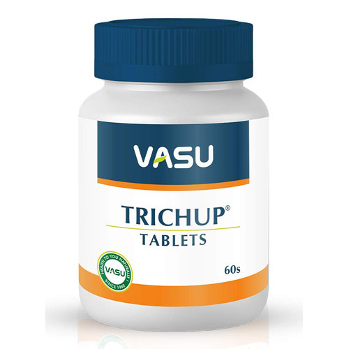 TRICHUP TABLETS | Vasu Healthcare | Ayurvedic Supplement for Hair Loss